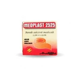 Лейкопластир Medplast 2525 для фіксації перев'язувальних матеріалів, 2,5 см х 2,5 м, Mebra