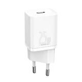 Зарядное устройство Baseus Super Si 1C, USB Type C, 25 Вт, быстрая зарядка, белое (CCSP020102)