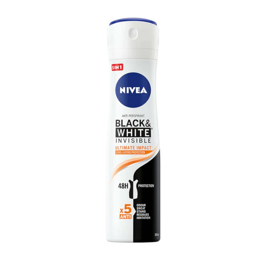 Nivea Black amp;White Invisible Ultimate Impact Antiperspirant, 150 мл: цены и характеристики