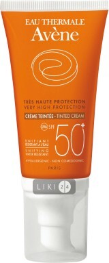 Солнцезащитный крем тональный Avene SPF 50+ для сухой и чувствительной кожи 50 мл