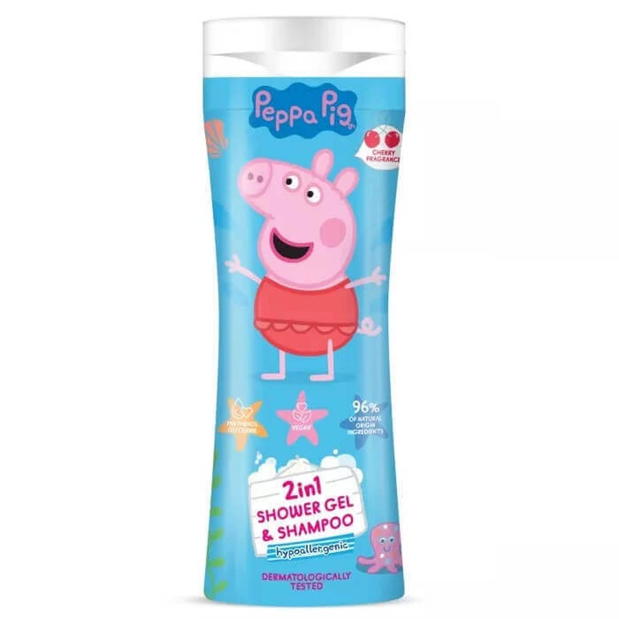 Гель для душа и шампунь Peppa Pig 2 в 1 Вишня, 300 мл: цены и характеристики