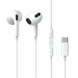 Наушники-вкладыши Baseus Encok C17 с кабелем USB Type C и микрофоном, белые (NGCR010002)