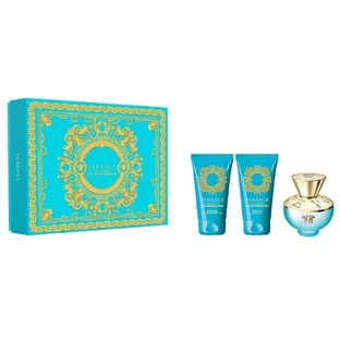 Туалетна вода Versace Dylan Turquoise Pour Femme Set Eau de Toilette 50 мл + гель для душу 50 мл + гель для тіла 50 мл