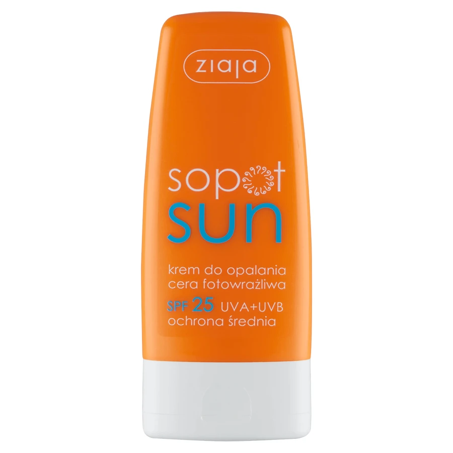 Ziaja Sopot Sun, крем для світлочутливої ​​шкіри SPF25, 60 мл: ціни та характеристики