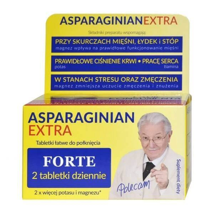 Аспартат Екстра Форте Uniphar Asparaginian Extra Forte, 75 табл.: ціни та характеристики