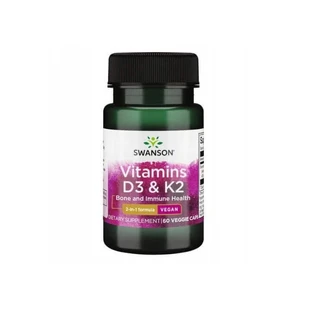 Swanson Vitamin D3 amp; K2, 60 капсул