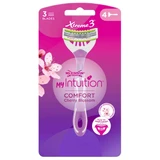 Гибкая бритва с 3 лезвиями и ручкой с ароматом цветущей вишни Xtreme 3 My Intuition Comfort, 4 штуки, Wilkinson
