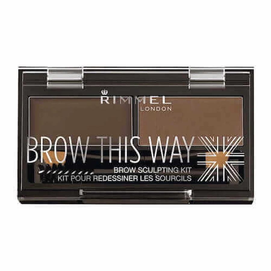 Набор для контурирования бровей Rimmel Brow This Way 003, темно-коричневый, 1,3 г: цены и характеристики