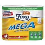 Фокси, туалетная бумага Mega, 4 рулона