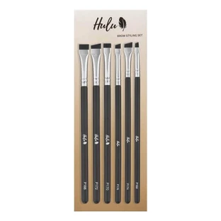 Набір Hulu Brow Styling з 6 пензликів для укладання брів