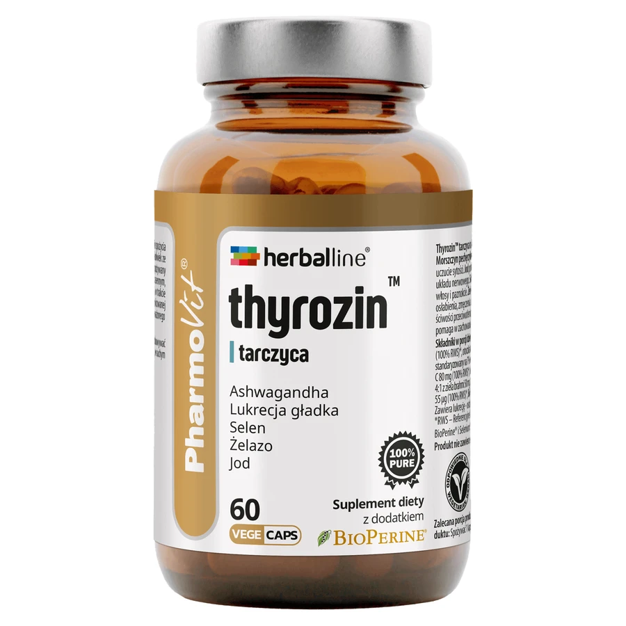 PharmoVit HerbalLine Тирозин Тироида, 60 вегетарианских капсул: цены и характеристики