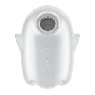 Satisfyer Glowing Ghost Aspirator Vibrator Alb