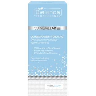 Bielenda Professional SupremeLAB Hydra Glow, двофазний зволожуючий гідроконцентрат з екстрактом слизу равлика, 30 мл