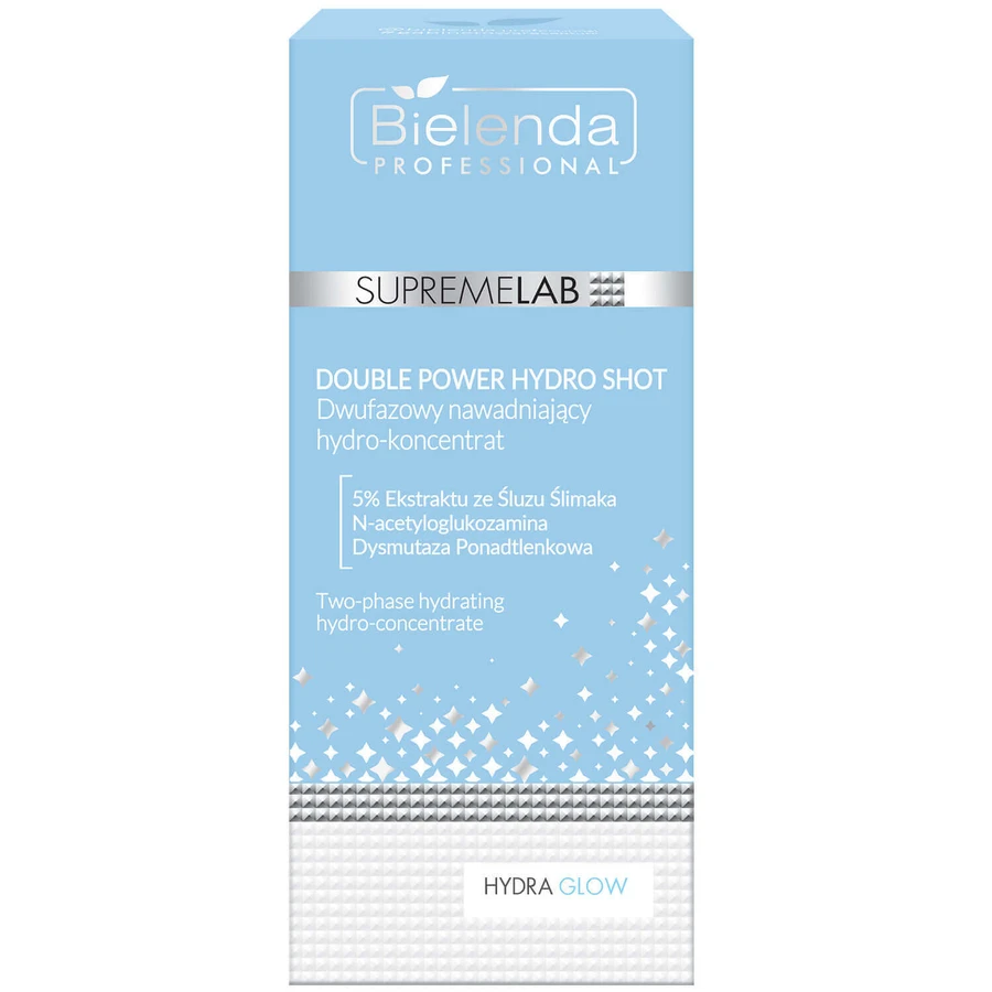 Bielenda Professional SupremeLAB Hydra Glow, двофазний зволожуючий гідроконцентрат з екстрактом слизу равлика, 30 мл: ціни та характеристики