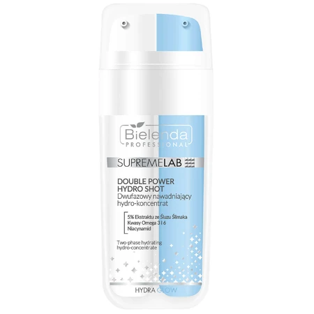 Bielenda Professional SupremeLAB Hydra Glow, двофазний зволожуючий гідроконцентрат з екстрактом слизу равлика, 30 мл: ціни та характеристики