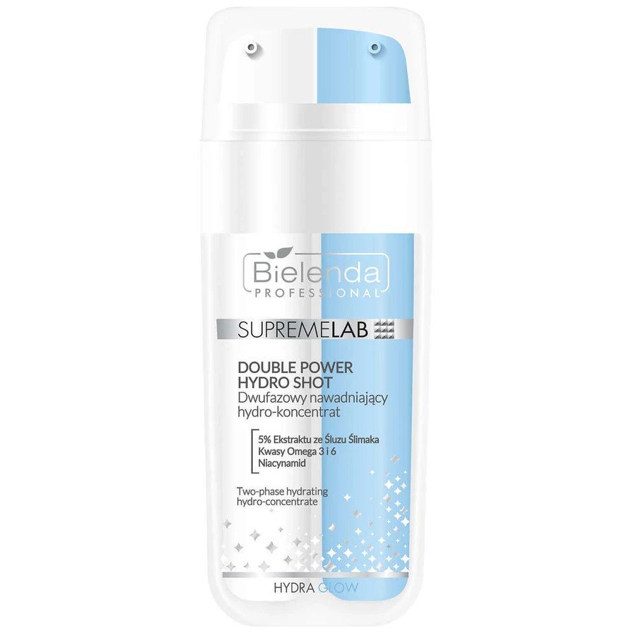 Bielenda Professional SupremeLAB Hydra Glow, двофазний зволожуючий гідроконцентрат з екстрактом слизу равлика, 30 мл: ціни та характеристики