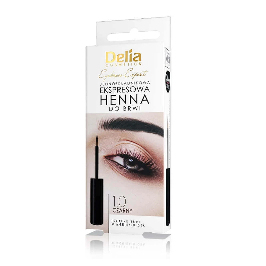 Delia Eyebrow Expert One-step express eyebrow henna 1.0 Black, 6ml: цены и характеристики