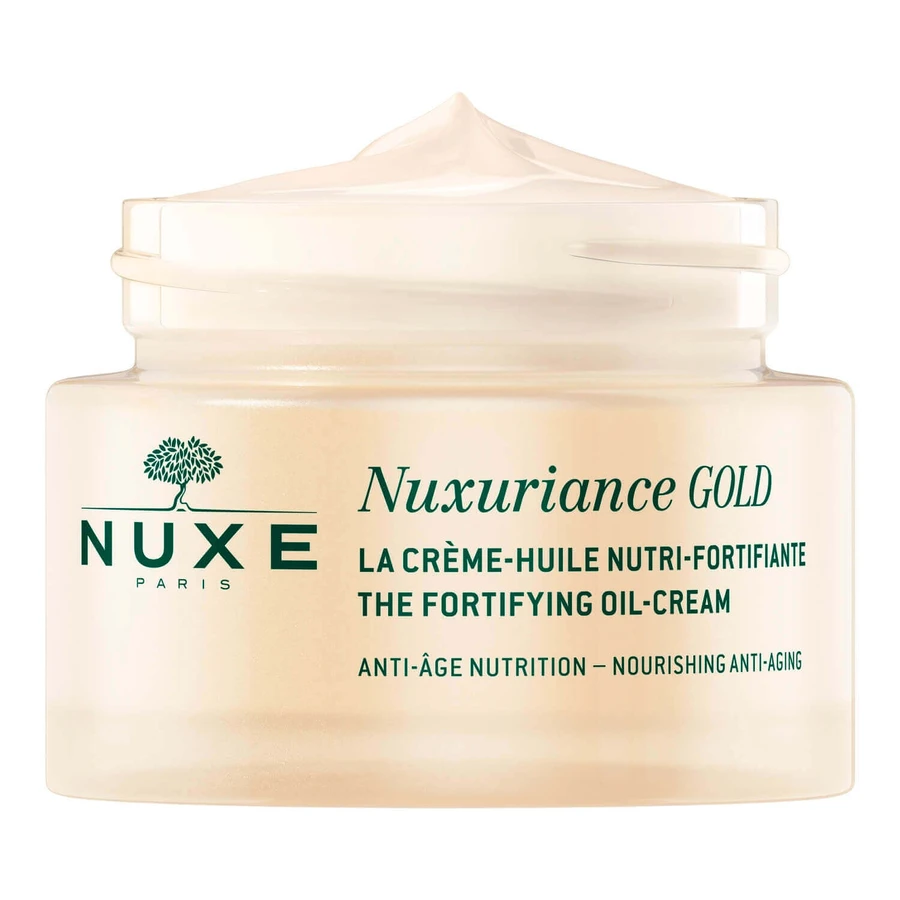 Набір Nuxe Nuxuriance Gold, крем для обличчя з ультрапоживними речовинами, 50 мл + бальзам для очей з освітлювачем, пігментний, 15 мл + гелевий косметичний засіб безкоштовно: ціни та характеристики