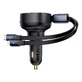 Автомобільний зарядний пристрій Baseus Enjoyment USB-C з кабелем USB-C / Lightning 60 Вт - чорний