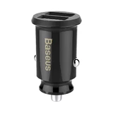 Автомобільний зарядний пристрій Baseus Grain CCALL-ML01 Mini Car Charger 2x USB-A 3.1A - чорний