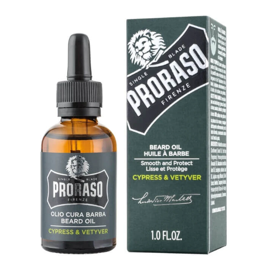 Масло для бороди Proraso Cypress & Vetyver, 30 мл: ціни та характеристики