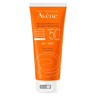 Солнцезащитное молочко Avene SPF 50+ 100 мл