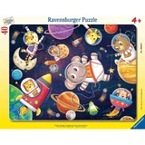 Рамочный пазл Космическое животное, +4 года, 40 деталей, Ravensburger