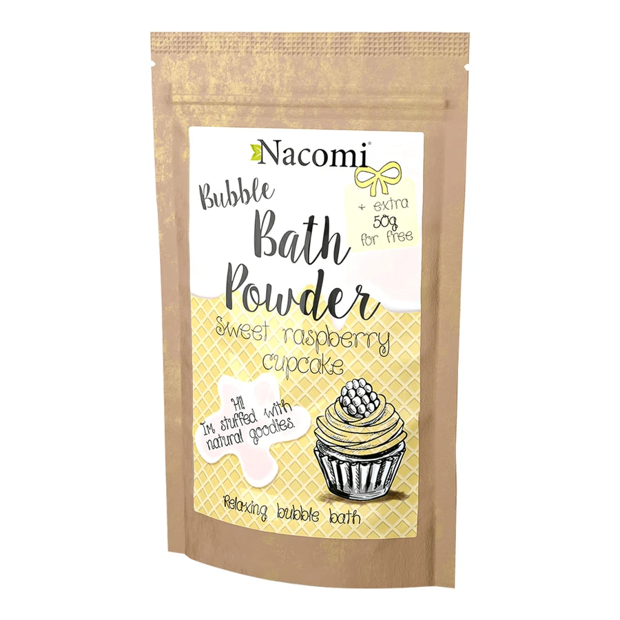 Пудра для ванн Nacomi Sweet Raspberry Cupcake Bath Powder, 150 г: ціни та характеристики