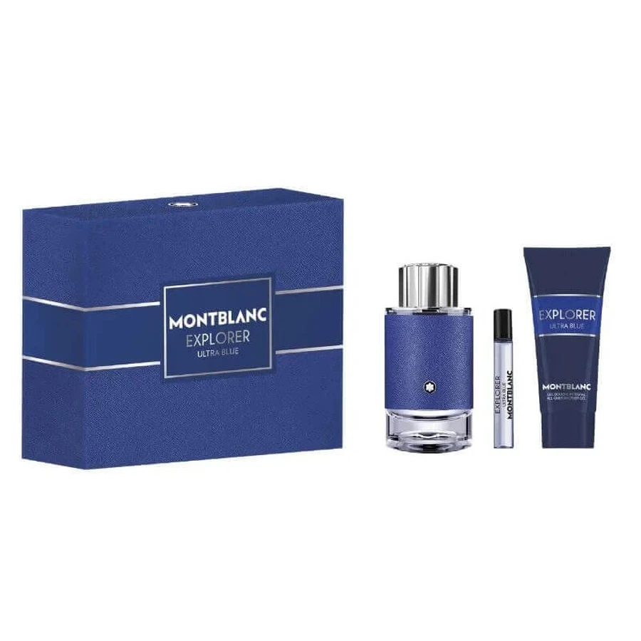 Mont Blanc Explorer Ultra Blue Set Eau de Parfum, 100 мл + Eau de Parfum, 7,5 мл + Гель для душу, 100 мл: ціни та характеристики