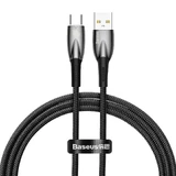 Baseus Glimmer Series Fast Charging Cable USB-A - USB-C 100W 480Mb/s 1m Black