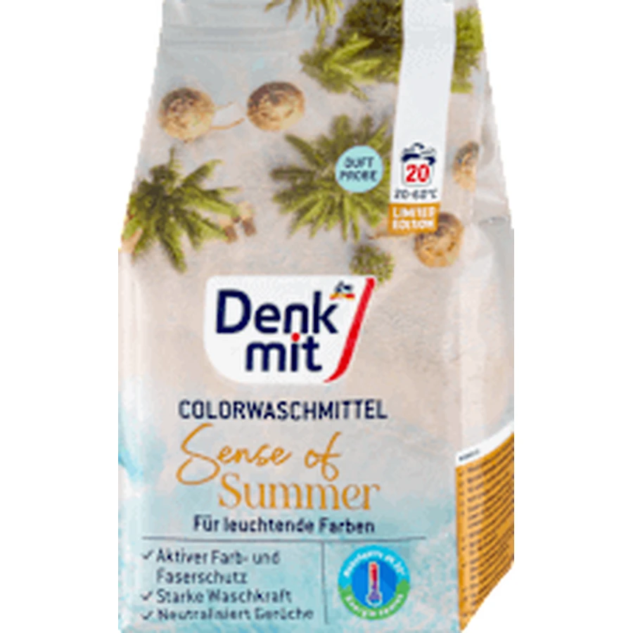 Denkmit Пральний порошок кольоровий пральний порошок summer feel, 1,35 кг: ціни та характеристики