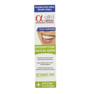 Alfa Ortho Retainer, трав'яна зубна паста після зняття брекетів, 75 мл