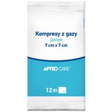 Стерильный марлевый компресс Apteo Care 7 см x 7 см, 1 упаковка из 3 шт.