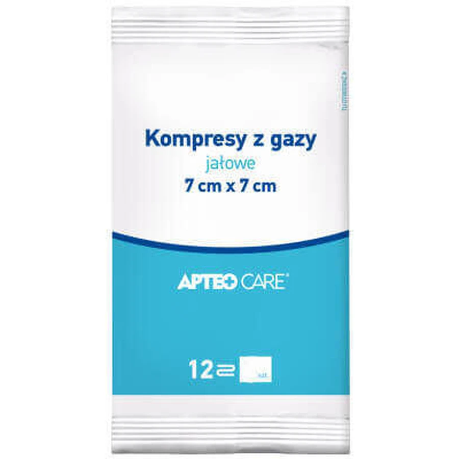 Стерильный марлевый компресс Apteo Care 7 см x 7 см, 1 упаковка из 3 шт.: цены и характеристики