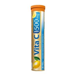 Vita C 1500 мг зі смаком апельсина, 20 шипучих таблеток