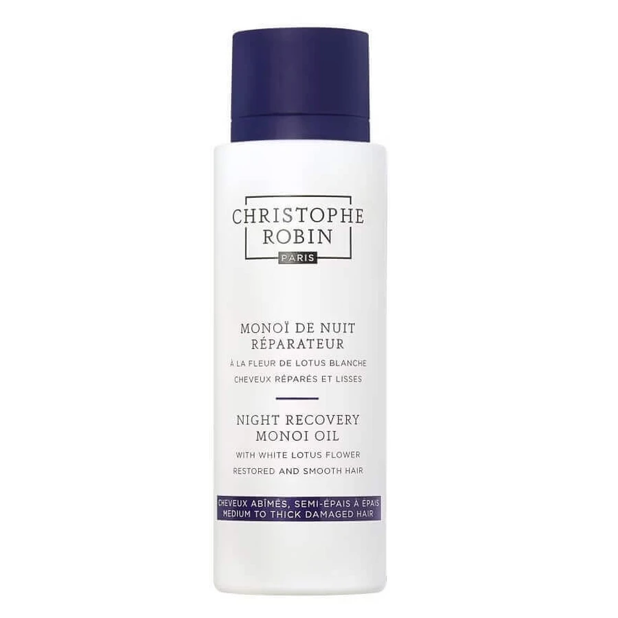 Christophe Robin Night Recovery Monoi Oil with White Lotus Flower Regenerating Hair Oil, 92 мл: ціни та характеристики