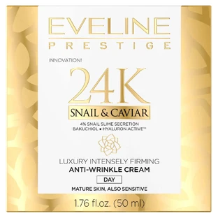 Денний крем проти зморшок Eveline Cosmetics Prestige 24k Snail & Caviar, 50 мл