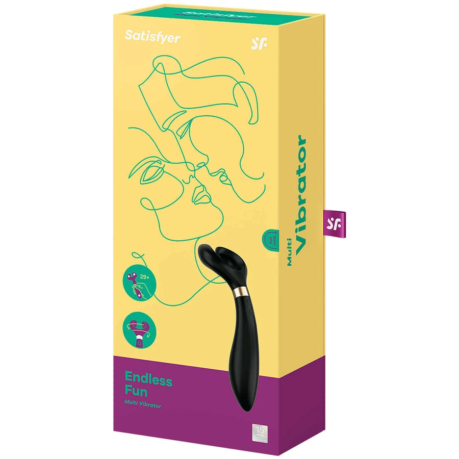Satisfyer Endless Fun, многофункциональный вибратор, черный: цены и характеристики