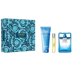Туалетна вода Versace Man Eau Fraiche, 100 мл + туалетна вода, 10 мл + гель для душу, 150 мл