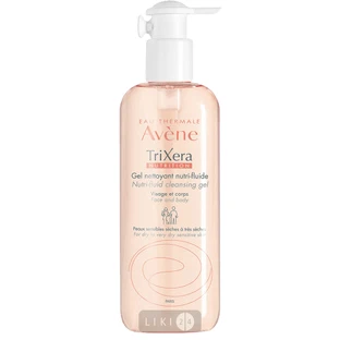 Гель Avene TriXera Nutrition для очищения и питания сухой и очень сухой чувствительной кожи, 400 мл