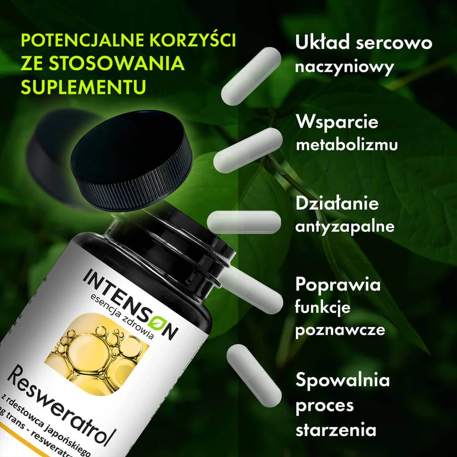 Intenson Resveratrol з споришу японського, 60 капсул: ціни та характеристики