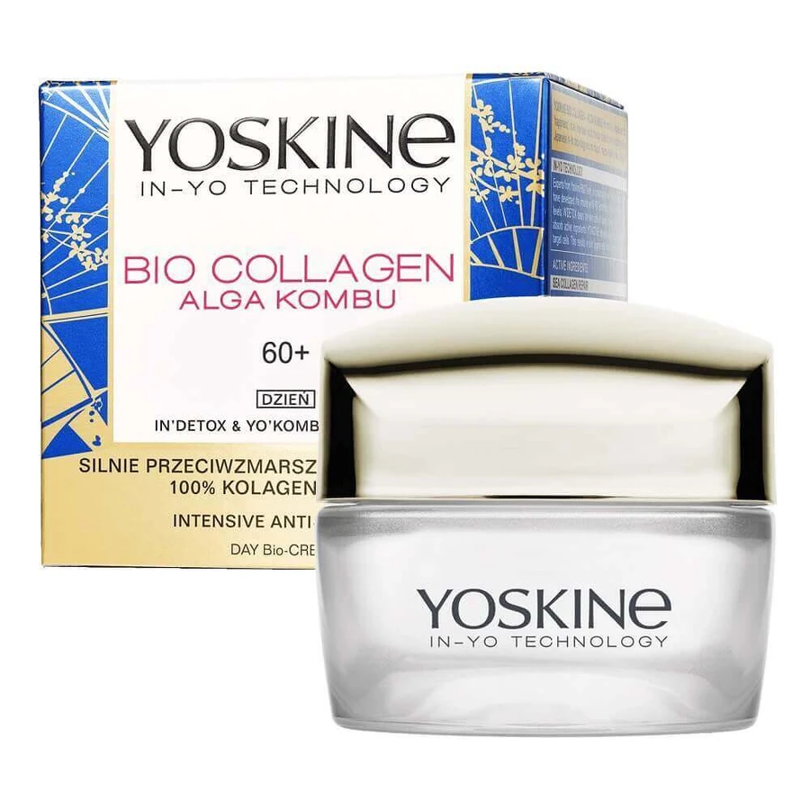 Денний крем для обличчя Yoskine Bio Collagen 60+, 50 мл: ціни та характеристики