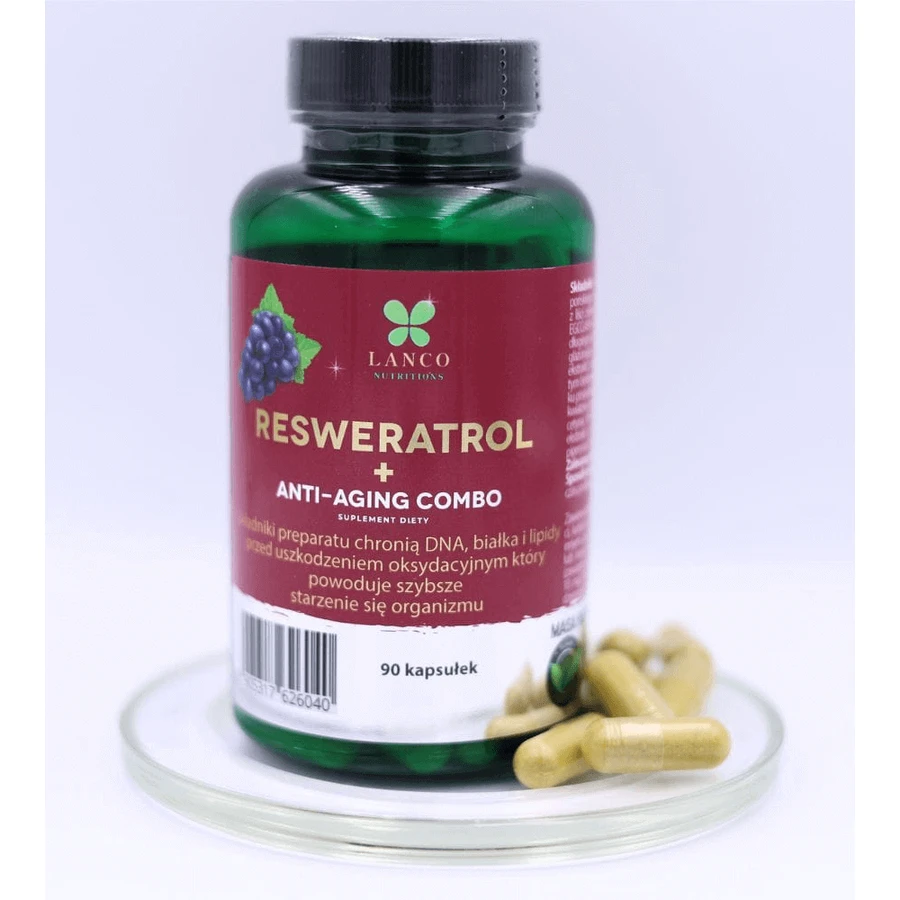 Lanco Nutritions Resveratrol + Combo anti-îmbătrânire, 90 капсул: цены и характеристики