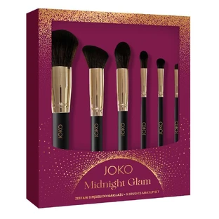 Набір кистей для макіяжу Joko Midnight Glam, 6 шт