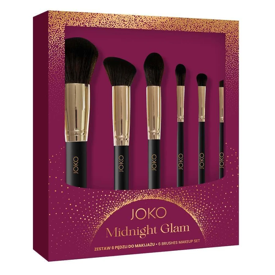 Набір кистей для макіяжу Joko Midnight Glam, 6 шт: ціни та характеристики