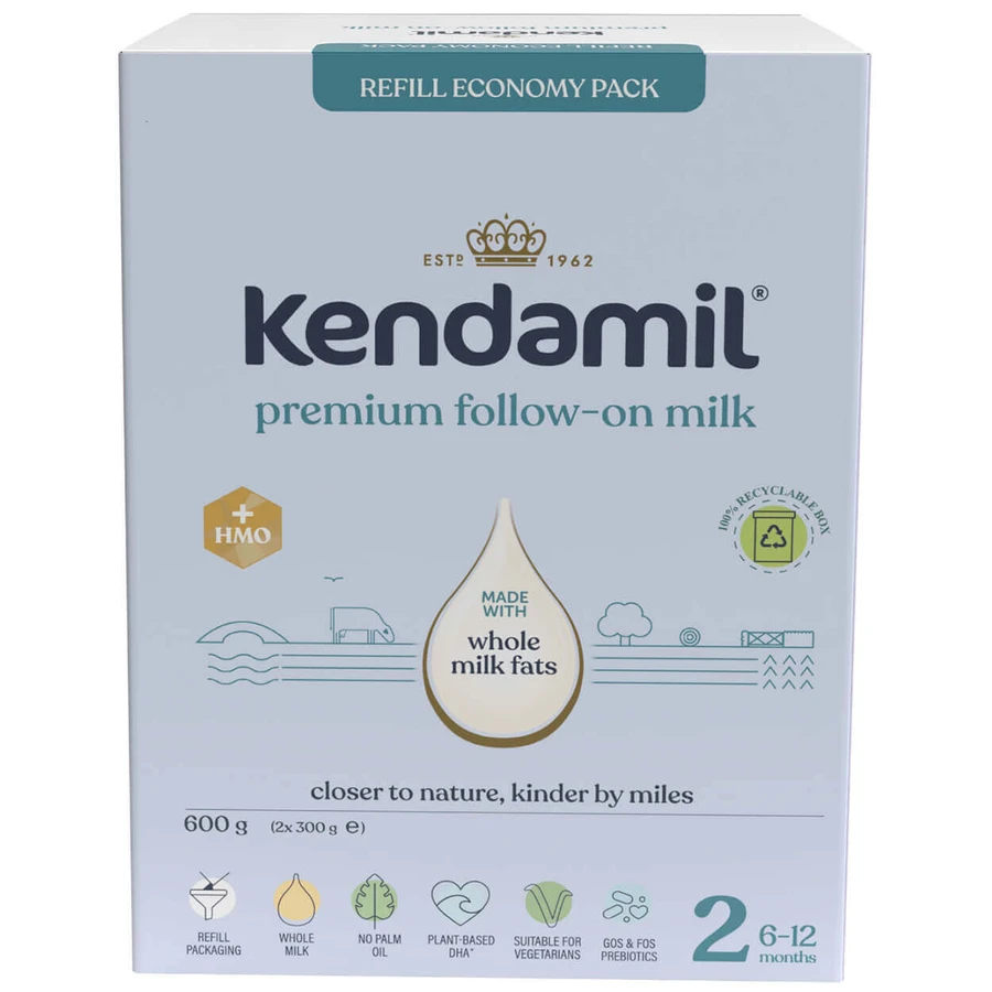 Сухая молочная смесь Kendamil Premium 2 HMO+ для детей с 6 месяцев, 600 г: цены и характеристики