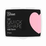 Elisium Quick Shape Nail Form Міні овальні форми для нарощування нігтів, 24 шт