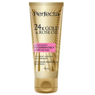 Perfecta 24K Gold amp; Rose Oil Regenerating Hand Cream, 75 мл