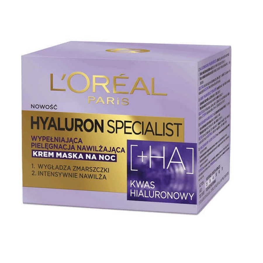 Нічний крем L'oreal Hyaluron Specialist, 50 мл: ціни та характеристики