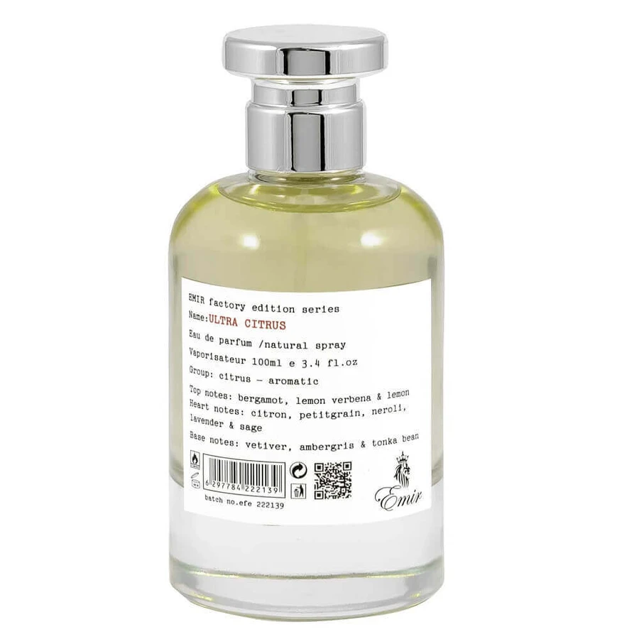 Emir Ultra Citrus Factory Edition парфюмированная вода, 100 мл: цены и характеристики